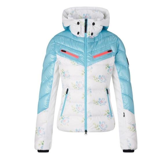 $750 BOGNER FIRE + ICE X LOVE SHACK FANCY Farina D Down SKI Jacket 10 L Floral - Picture 8 of 16
